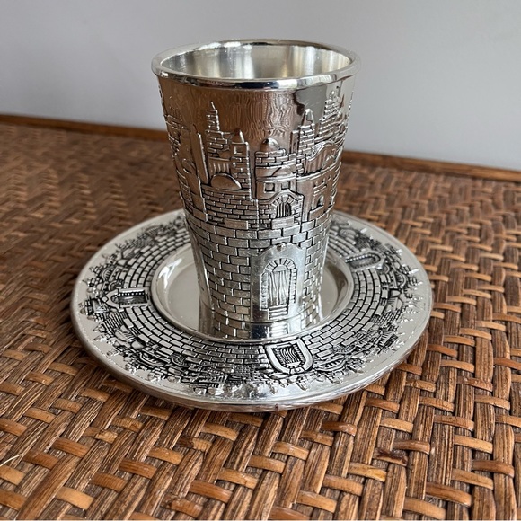 Karshi Other New Karshi Jerusalem Kiddush Sabbath Holiday Cup And